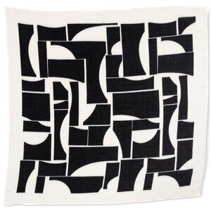 NWT On 34th Beige & Cream, Black & White Scarf Squares 2 Pack